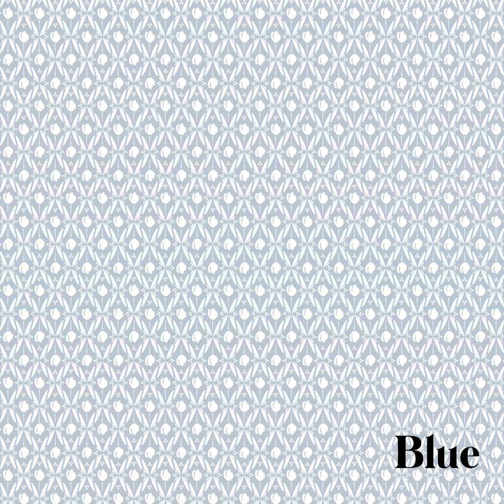 Elowen Floral Removable Wallpaper in Blue, White, Pink & Mint