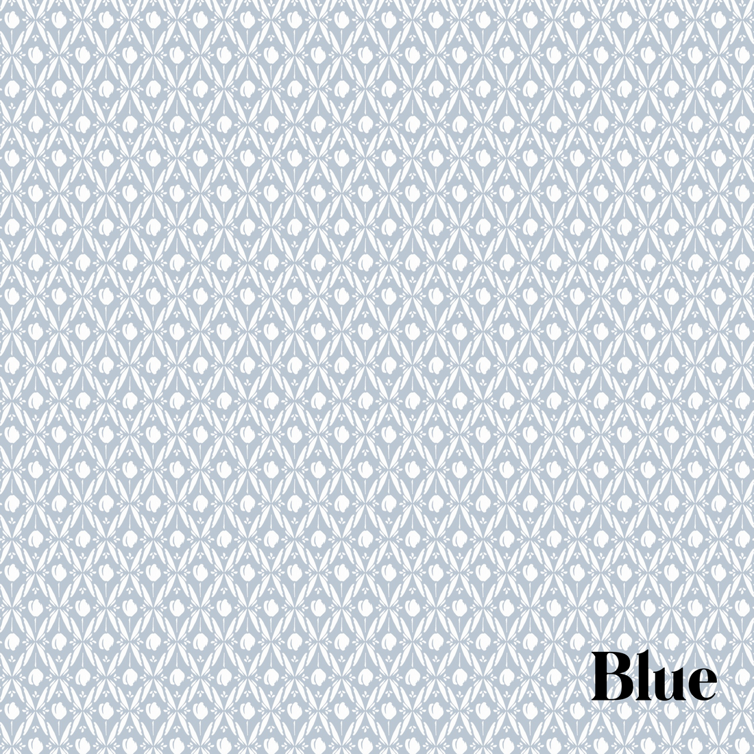 Elowen Floral Removable Wallpaper in Blue, White, Pink & Mint