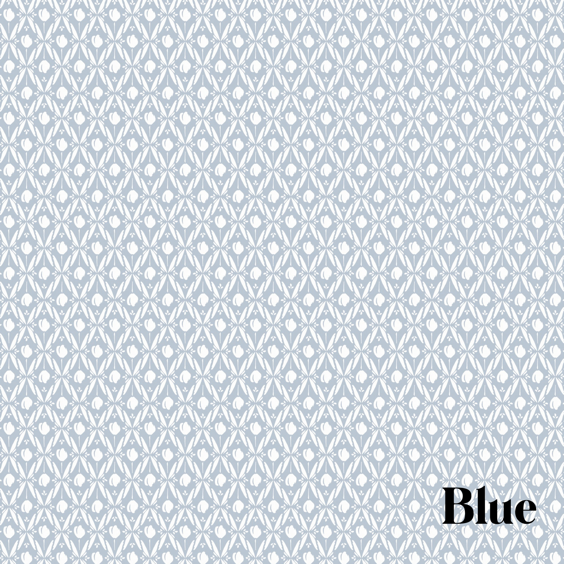 Elowen Floral Removable Wallpaper in Blue, White, Pink & Mint