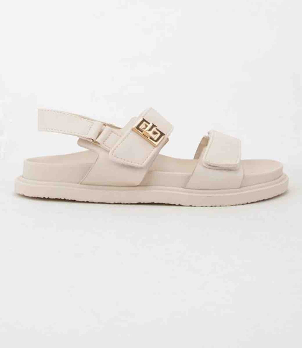 Mayara Slingback Flatform Sandal in Bone – Utility Minimalist