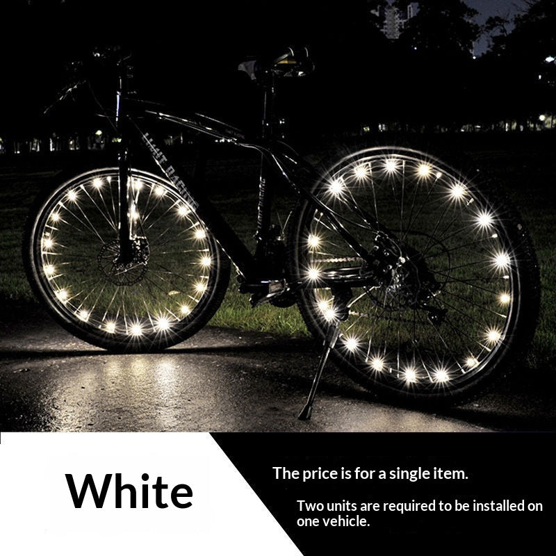 20 LED Waterproof Bike Wheel Spoke Lights for Night Visibility