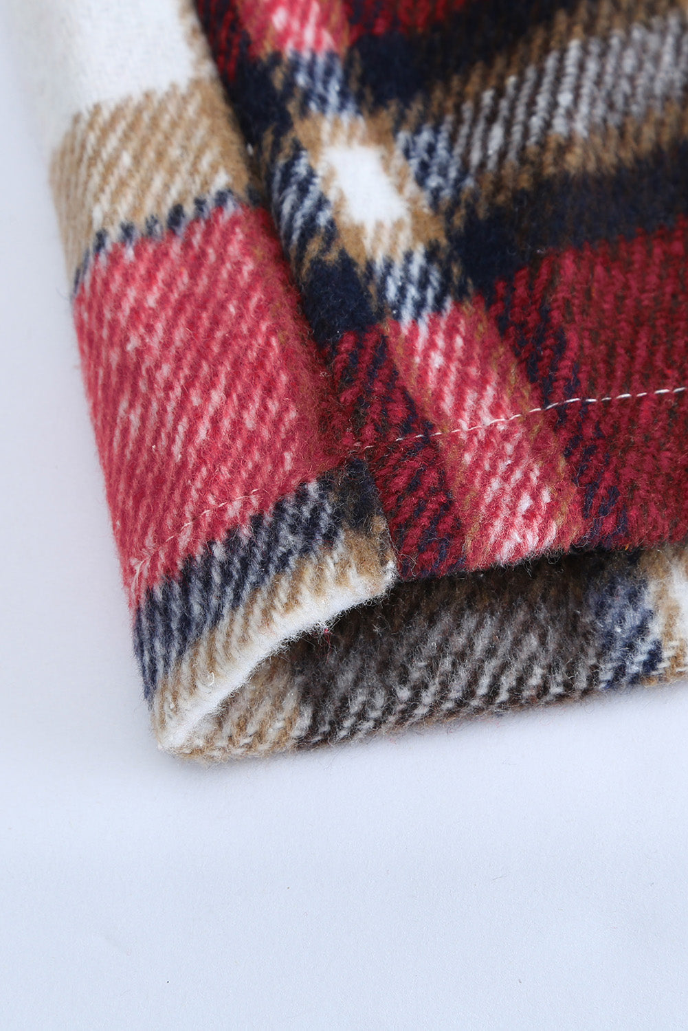 Brown Plaid Flannel Shacket | Button-Up Long Sleeve