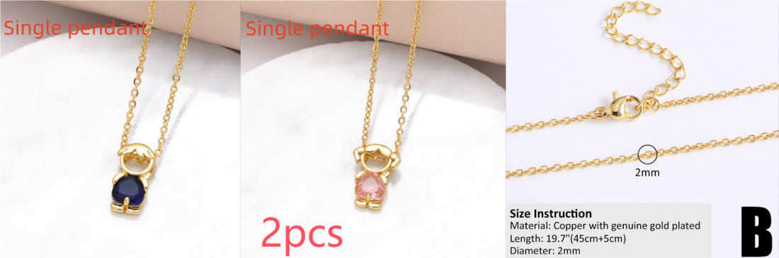 18k Gold Plated Minimalist Hip-Hop Chain Necklace for DIY Styling