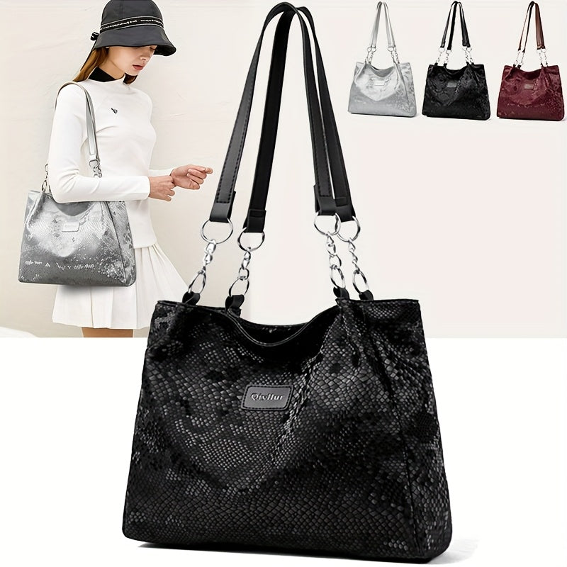 Perfect Lily Women's Snake Print Shoulder Bag