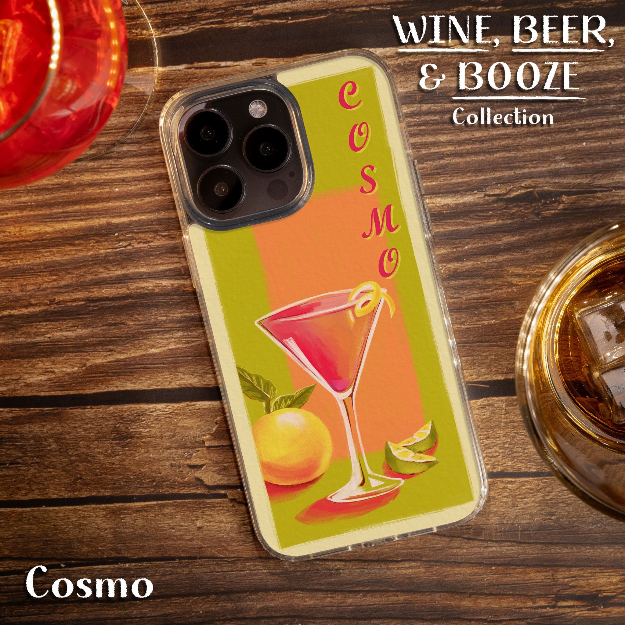 Wine, Beer, & Booze Mag-Safe Case for iPhone 15 Series