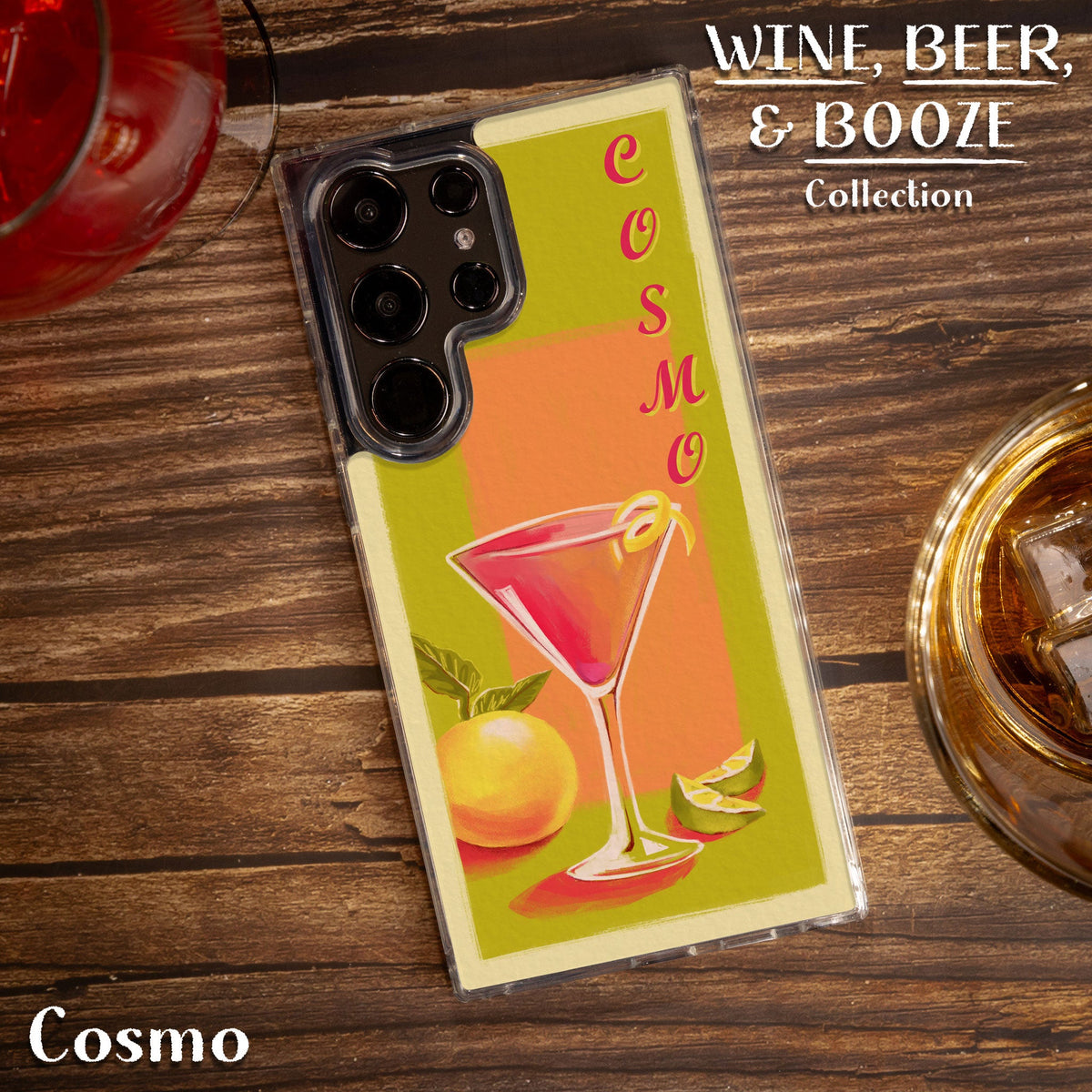 Wine, Beer & Booze Print Case for Samsung Galaxy S22, S22+, S22 Ultra