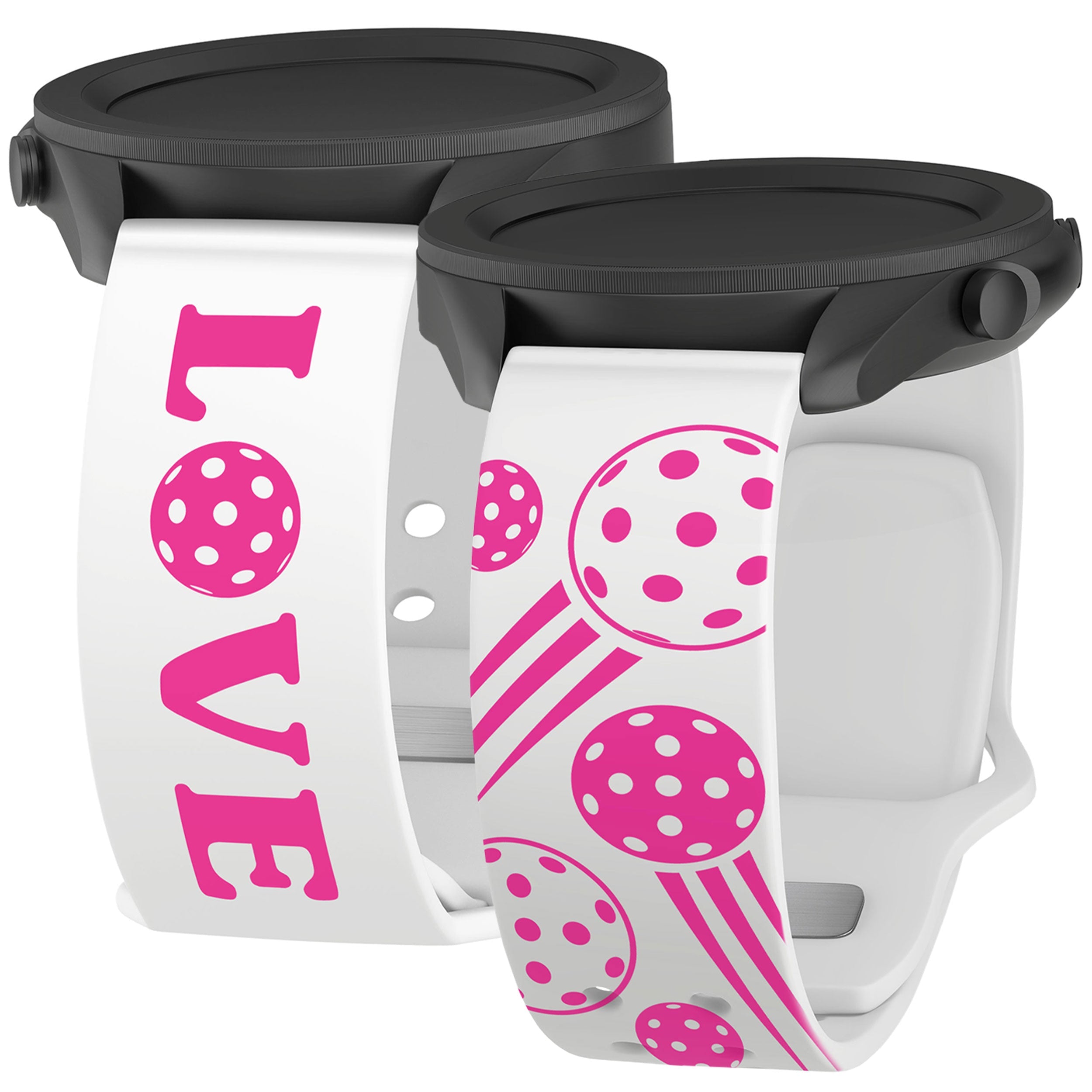 Pickleball Brights HD  Watchband for Samsung, Garmin, Fossil, and More