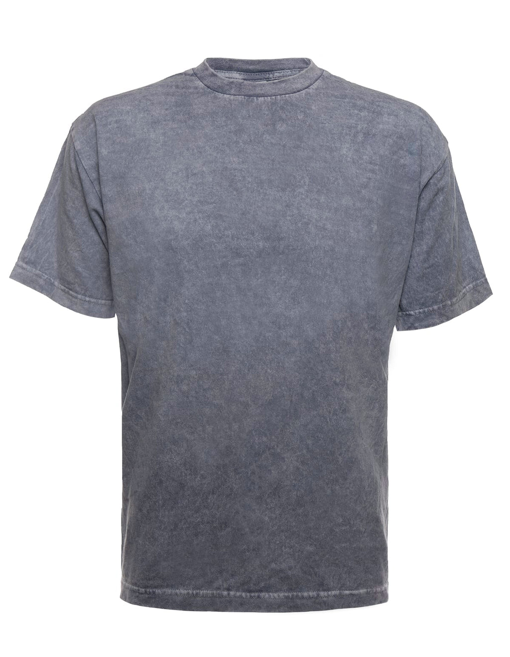 Mineral Wash Steel T-Shirt Vintage Inspired Grey Cotton Tee - Image 2