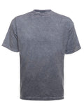 Mineral Wash Steel T-Shirt Vintage Inspired Grey Cotton Tee - Image 2