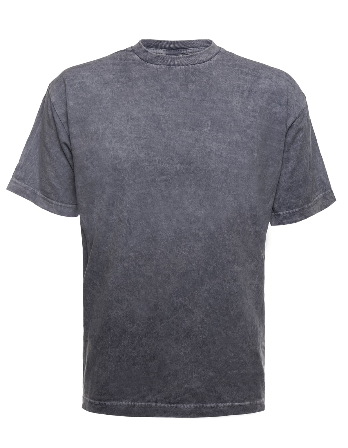 Mineral Wash Steel T-Shirt Vintage Inspired Grey Cotton Tee - Image 2