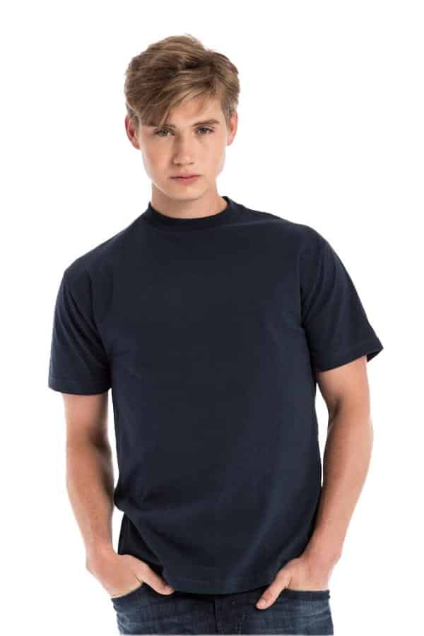 The Roughneck Heavyweight Crew Neck T-Shirt in Classic Black