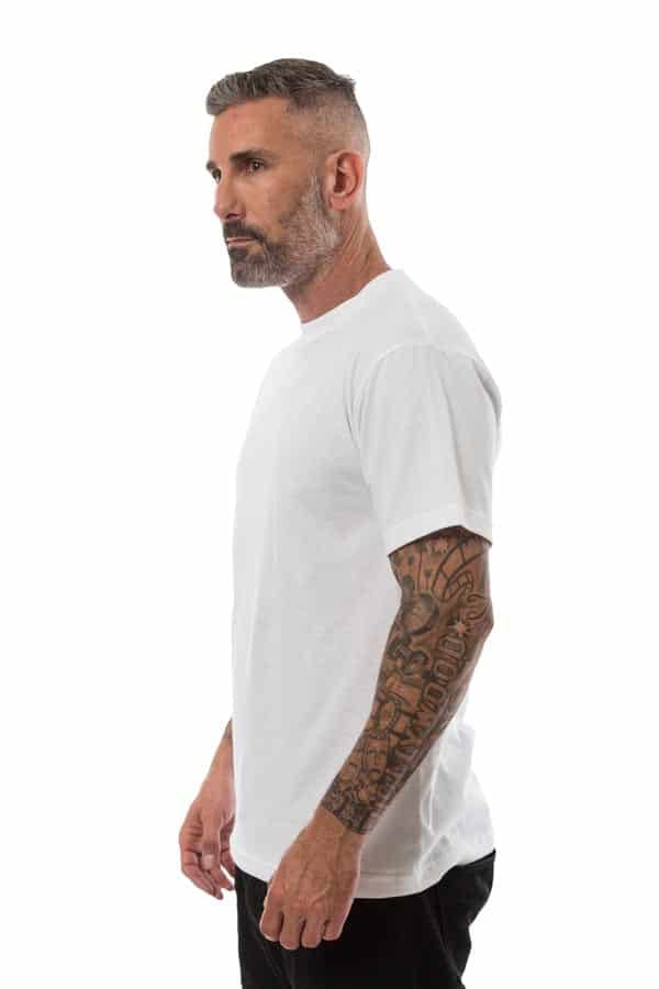 The Roughneck Heavyweight Crew Neck T-Shirt in Classic Black