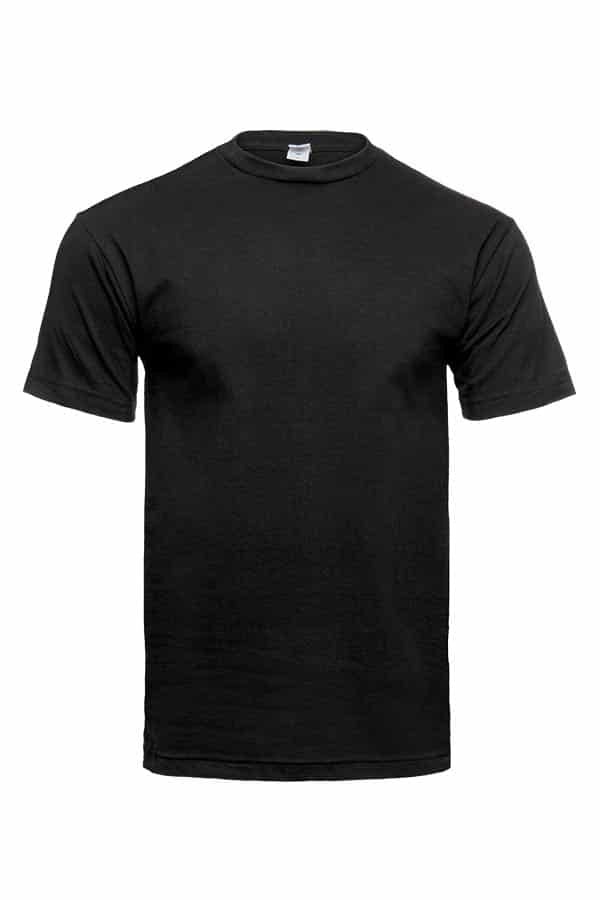 The Roughneck Heavyweight Crew Neck T-Shirt in Classic Black
