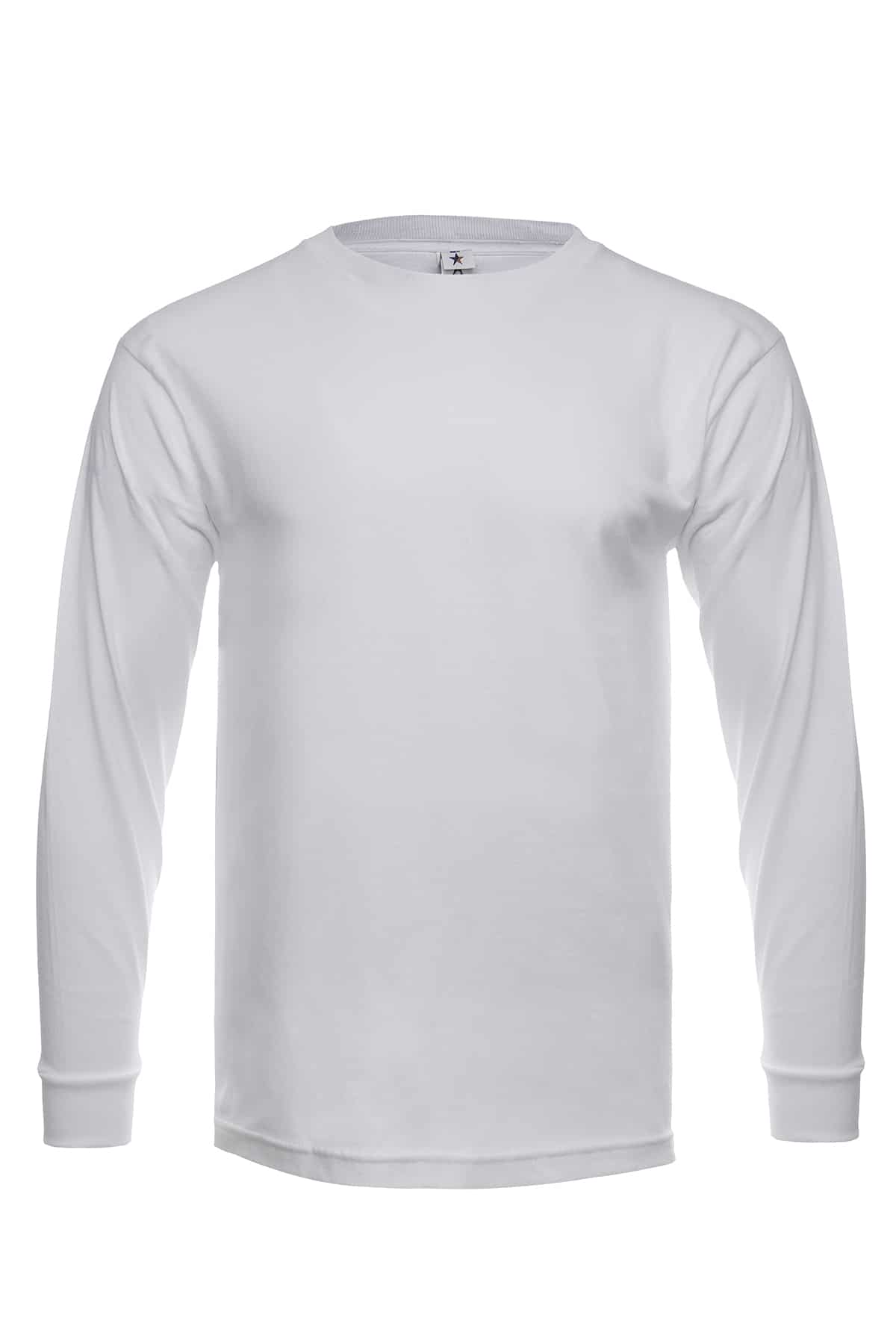 Roughneck Long Sleeve Crew Neck T-Shirt in Solid Black - Image 12