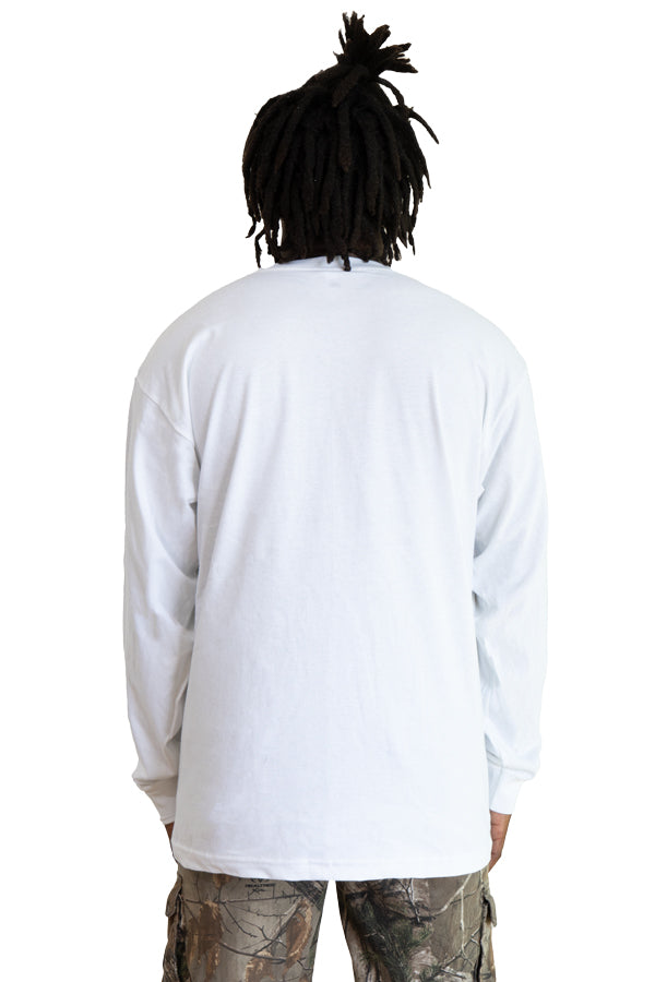 Roughneck Long Sleeve Crew Neck T-Shirt in Solid Black - Image 11