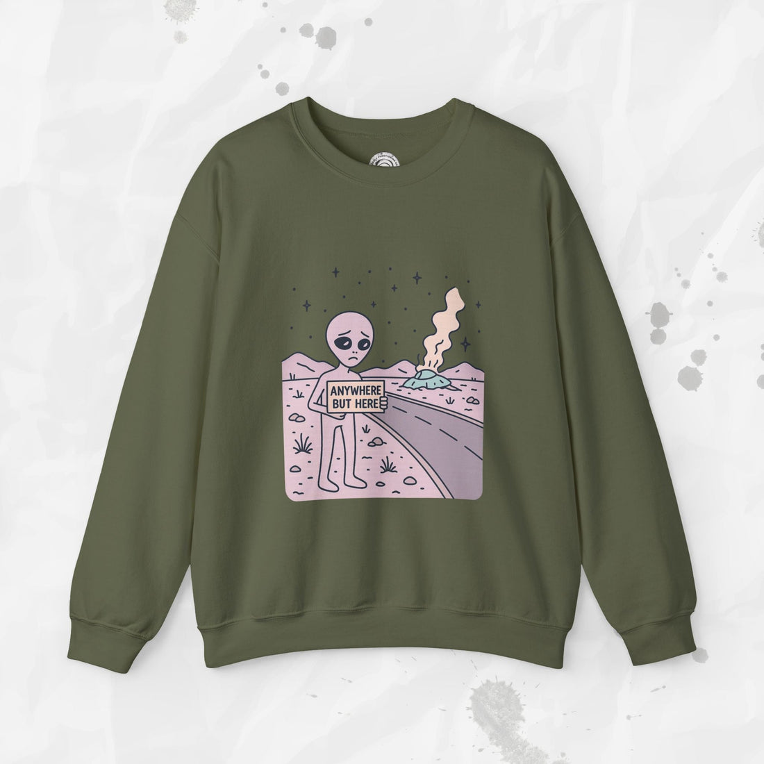 Anywhere But Here - Crewneck Sweatshirt