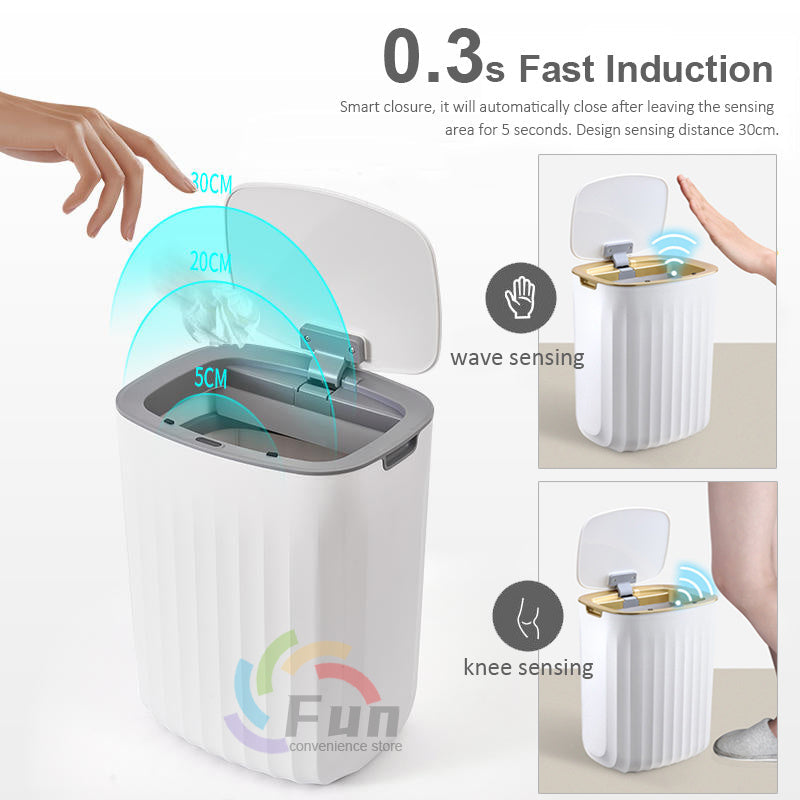 Automatic Smart Trash Can with Motion Sensor and UV Sterilization
