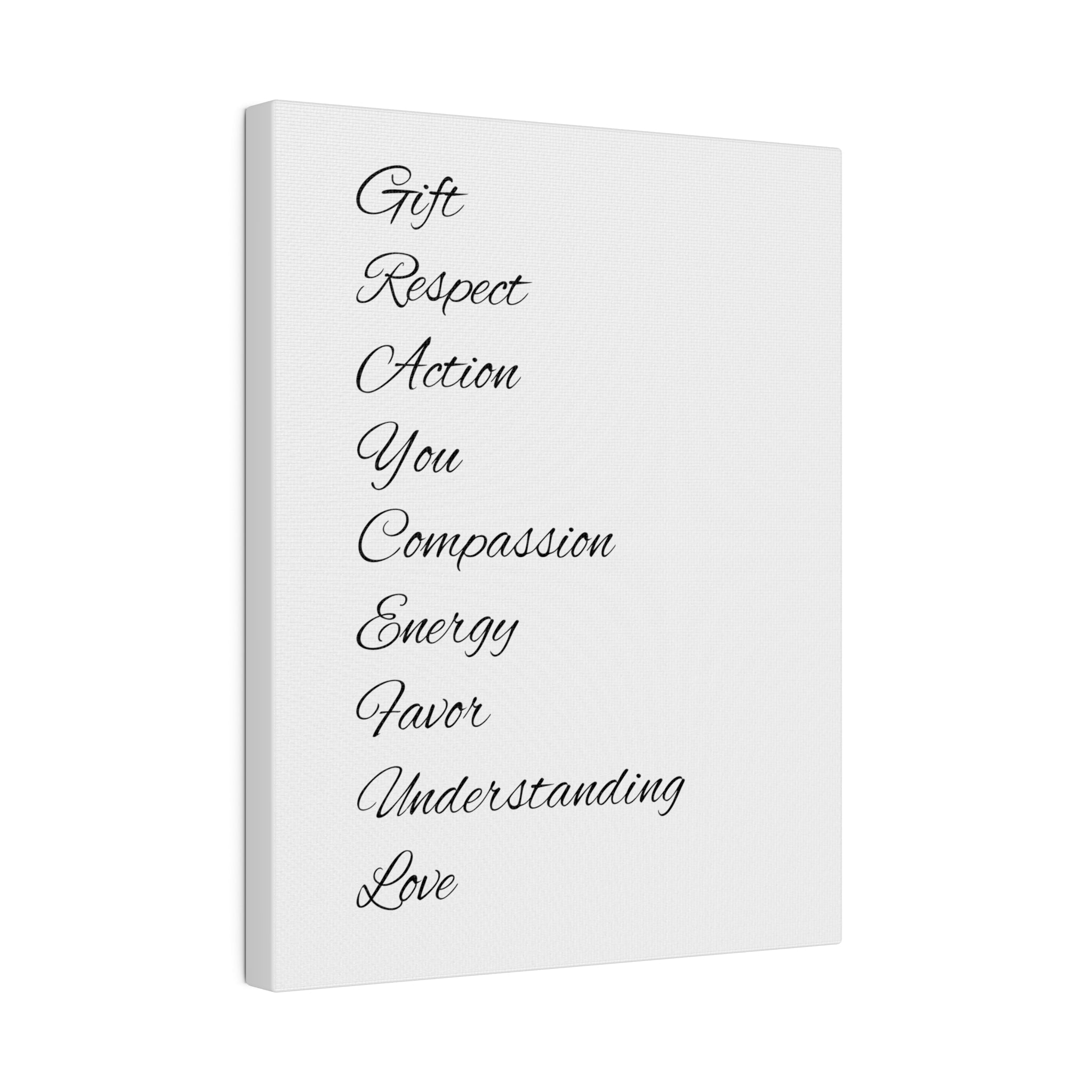 Minimalist Matte Canvas Wall Art, Stretched Black and White Decor