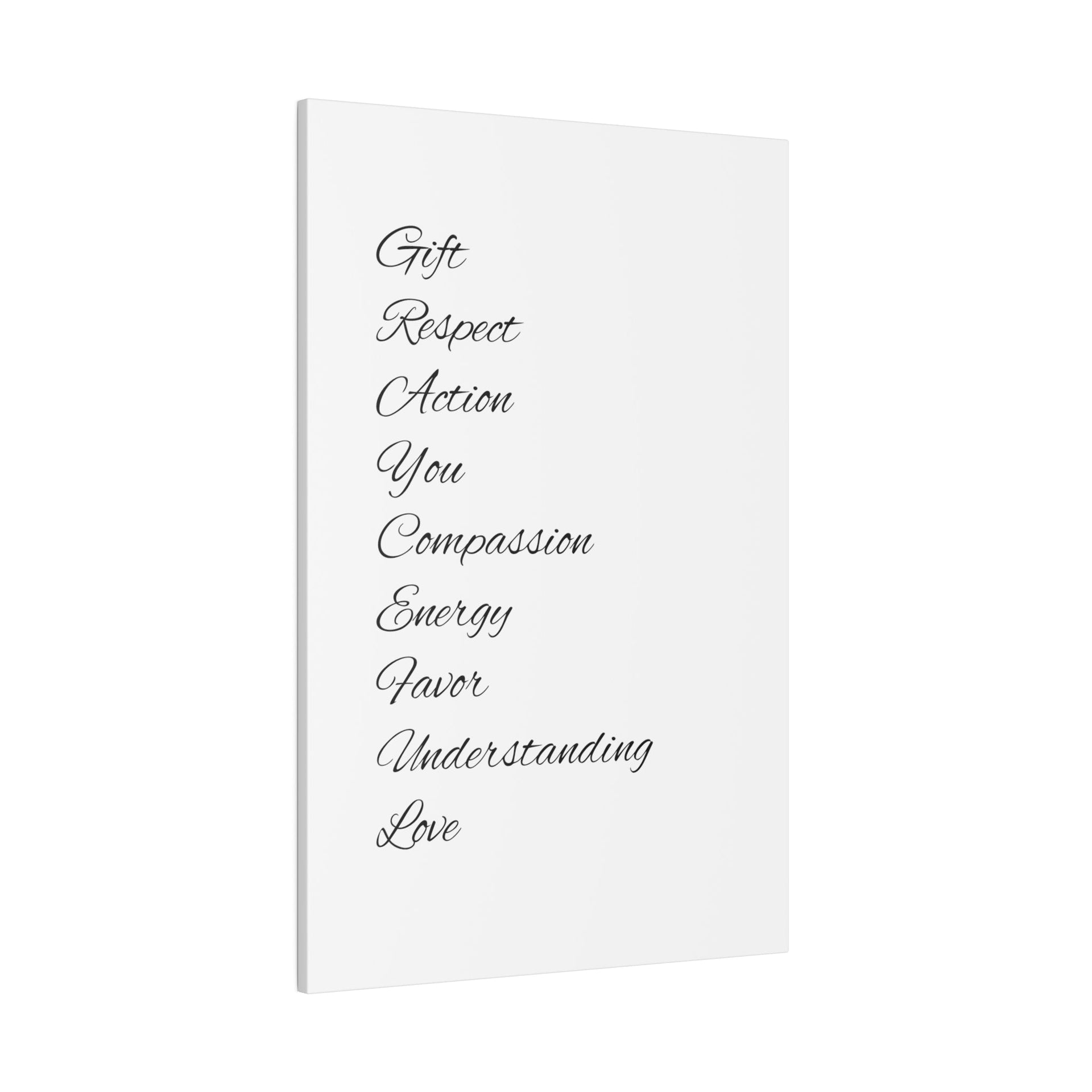 Minimalist Matte Canvas Wall Art, Stretched Black and White Decor
