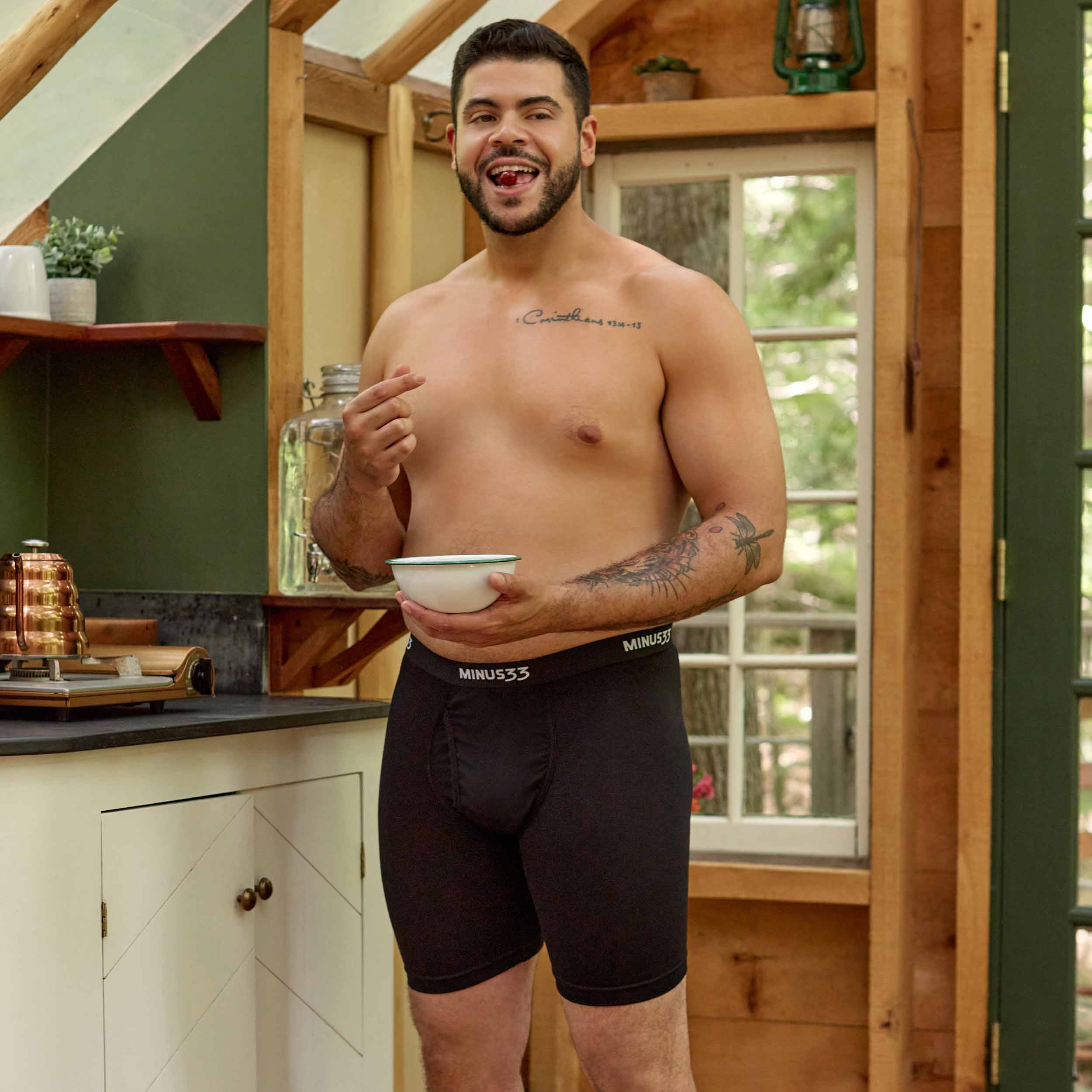 Men's Microweight Merino Wool Pouch Boxer Briefs - Athletic Fit