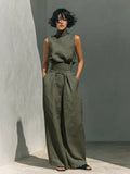 Women's Cotton Linen Two-Piece Set