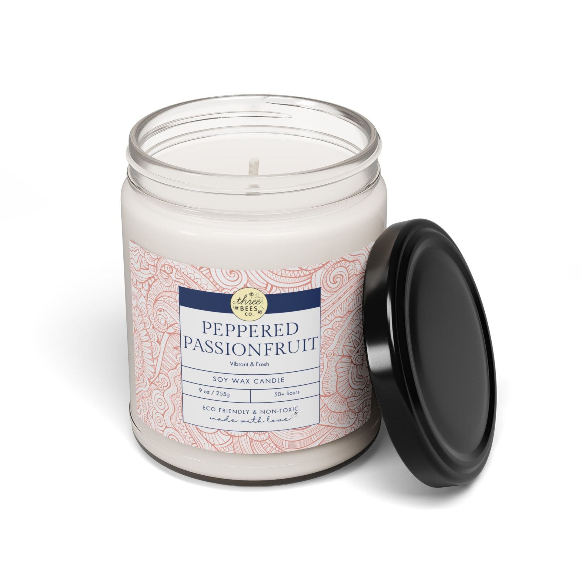 Three Bees Scented Soy Candle - 9oz