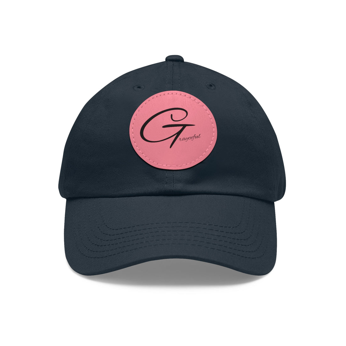 Unstructured Cotton Baseball Cap with Minimalist Leather Patch