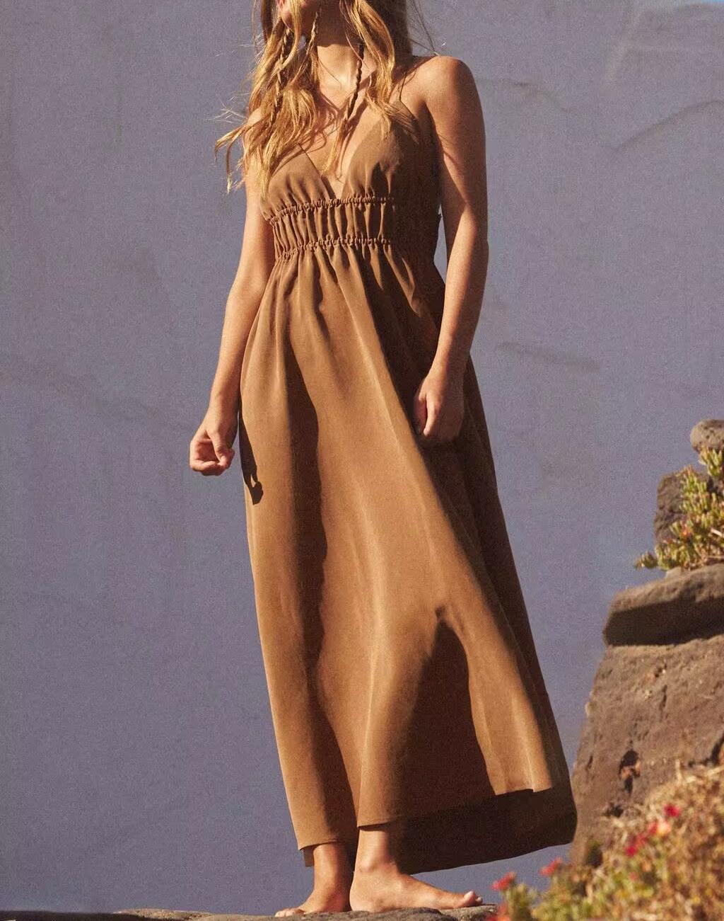 Women Clothing Vertical Maxi Dress