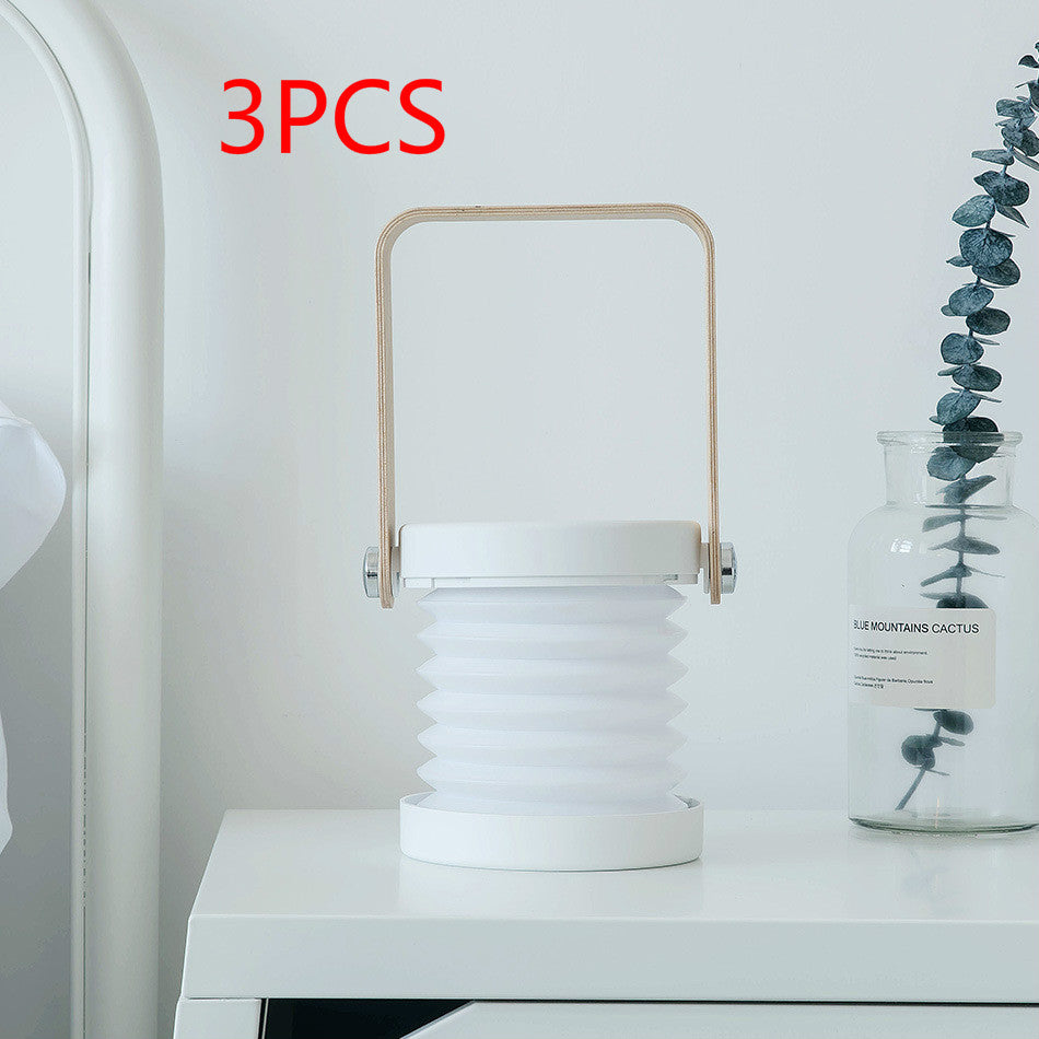 Foldable LED Lantern Lamp - Portable Touch Dimmable Reading Light