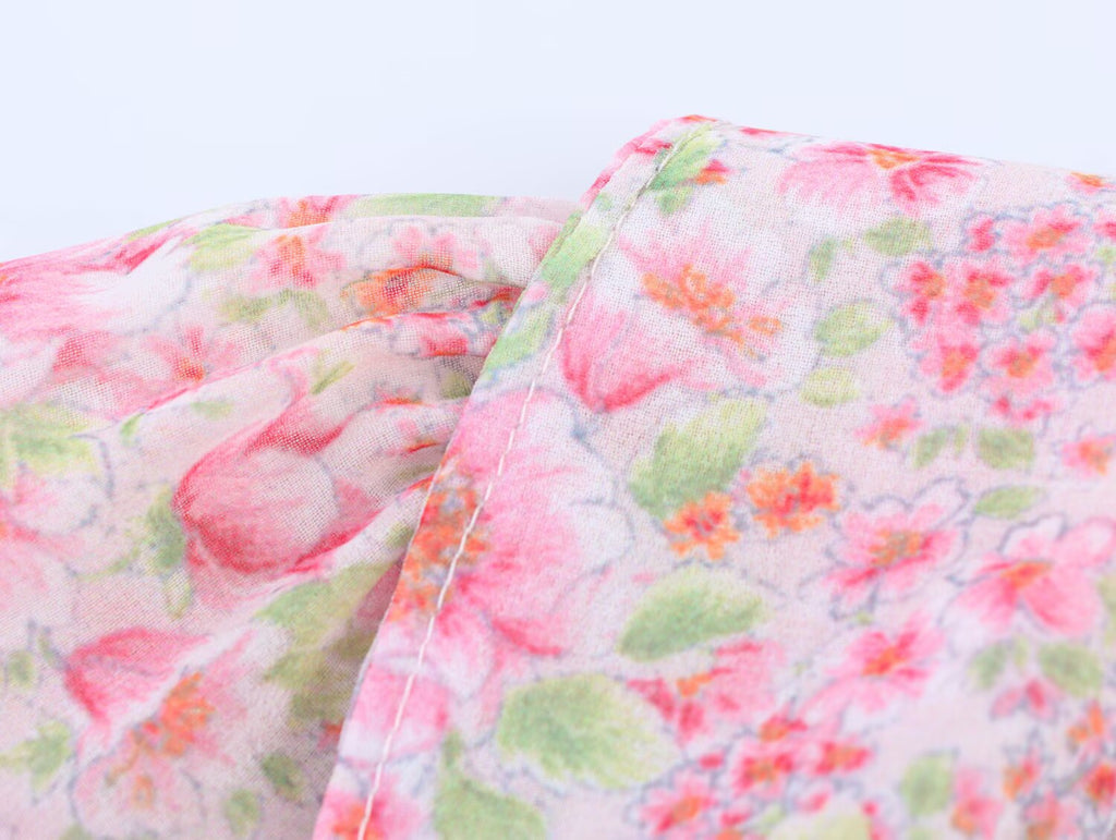 Summer Women Clothing Small round Collared Printing Short Dress