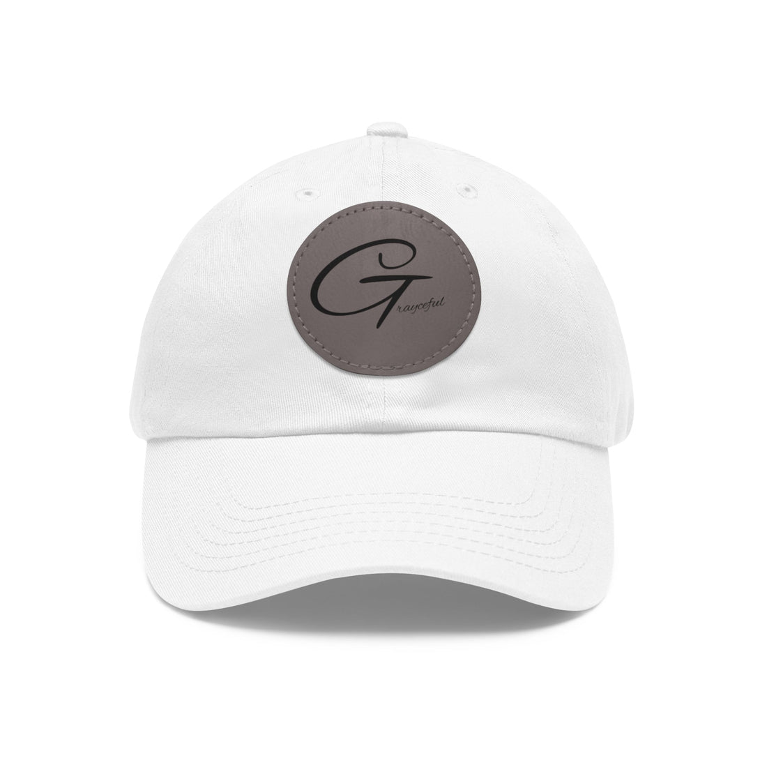 Unstructured Cotton Baseball Cap with Minimalist Leather Patch