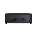 Modern Flame Aromatherapy Diffuser & LED Mist Humidifier, Black