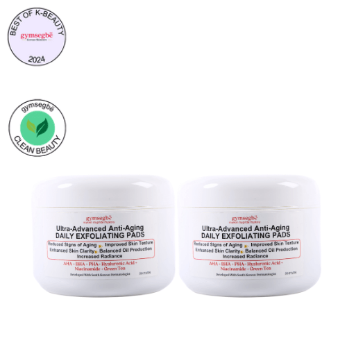 Anti-Aging Daily Exfoliating Pads with AHA, BHA, and PHA