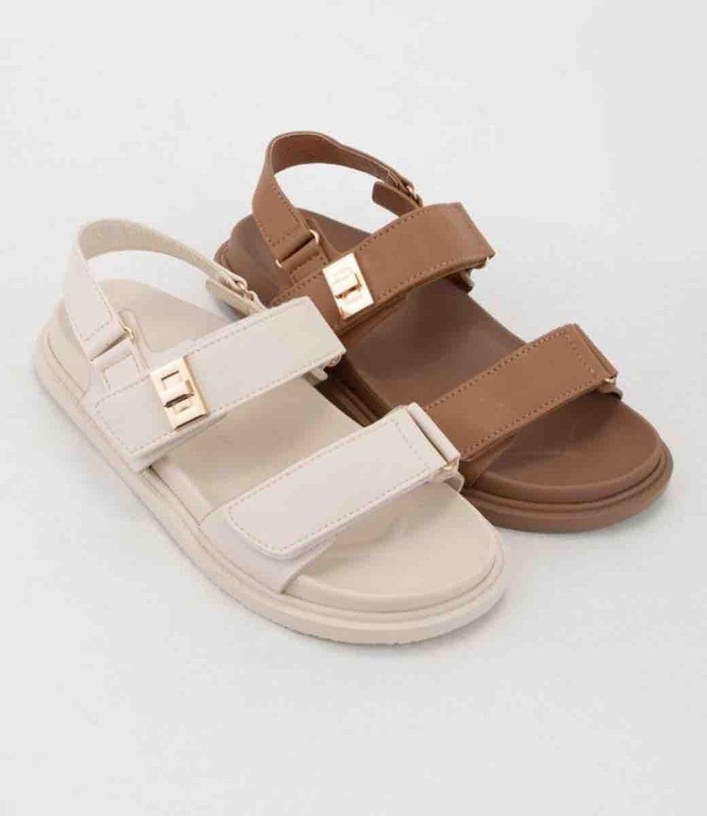 Mayara Slingback Flatform Sandal in Bone – Utility Minimalist