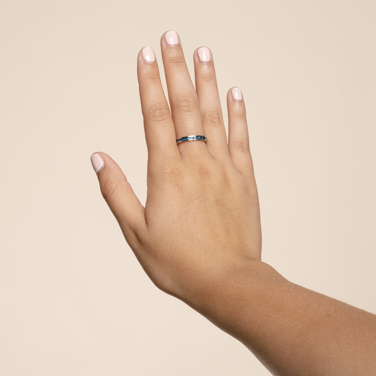 Tessa Montana Blue Crystal Eternity Band