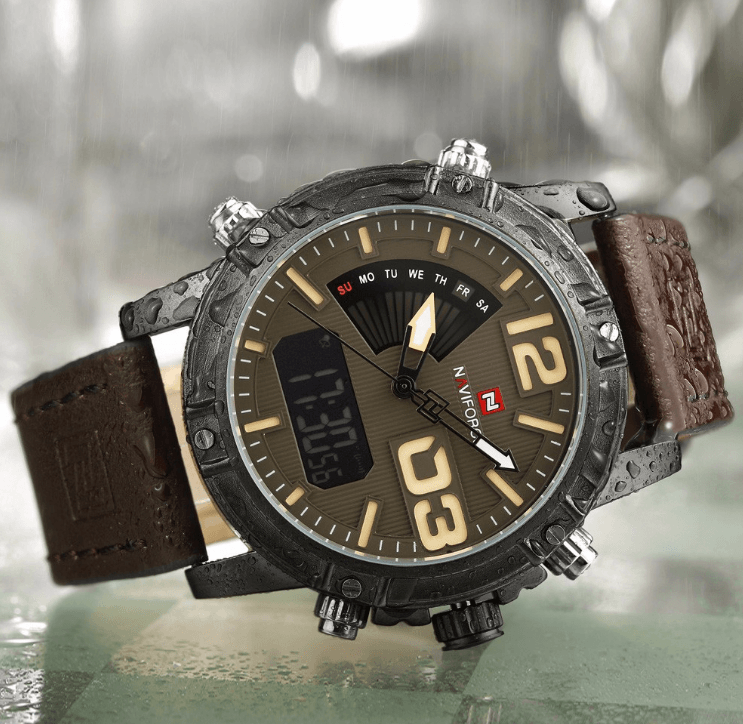 Multifunction Digital Analog Sports Watch with Alarm & Stopwatch
