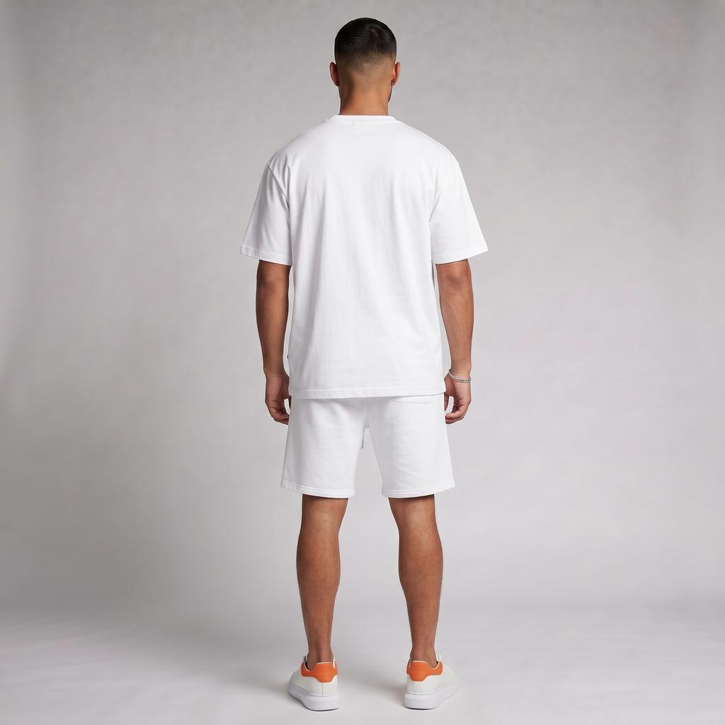Club Oversized Collegiate Graphic Tee - White & Blue