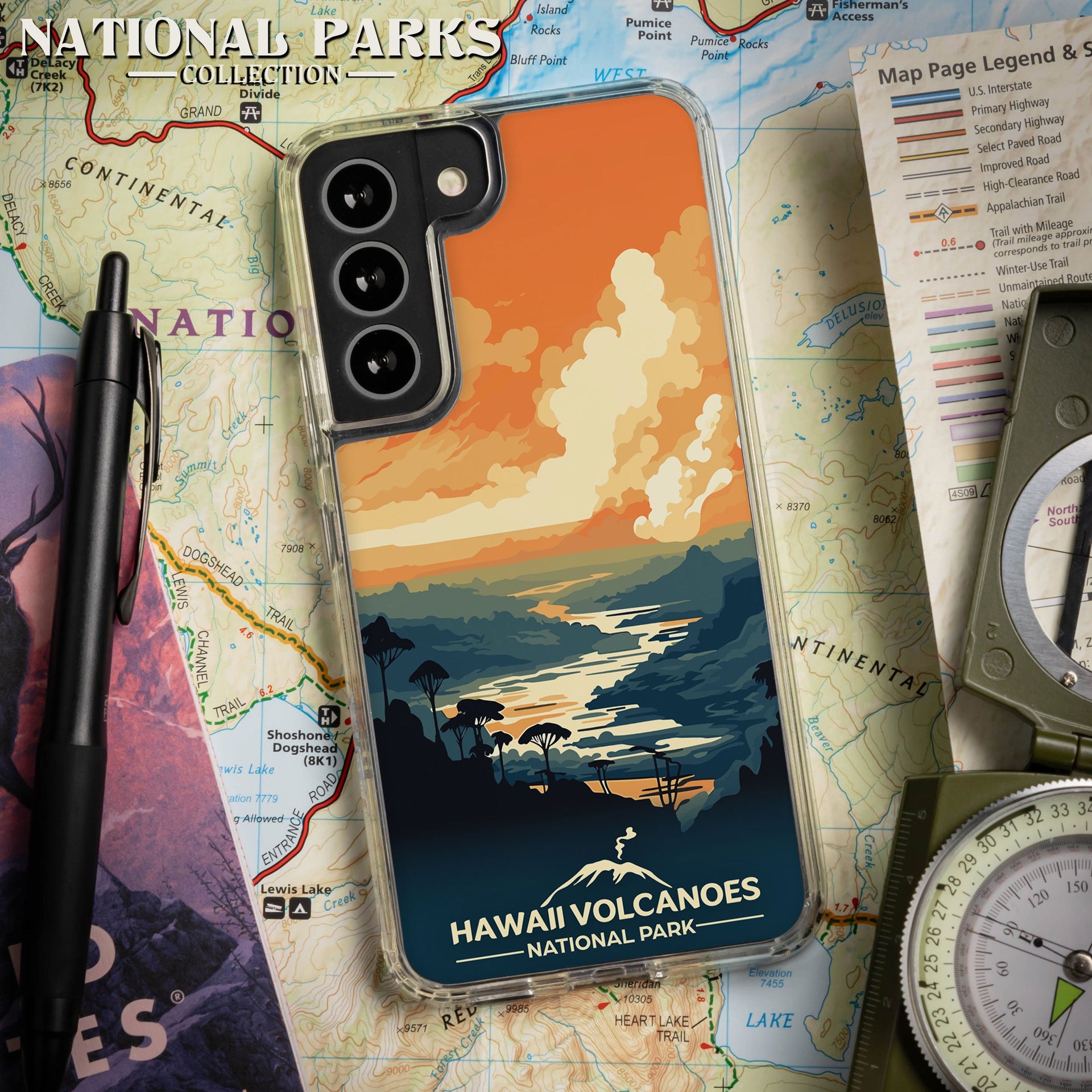 National Parks Hawaii Volcanoes HD Samsung Galaxy S22 Phone Case