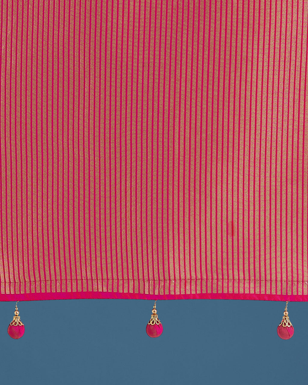 Rani Pink Banarasi Silk Zaal Pattern Traditional Saree