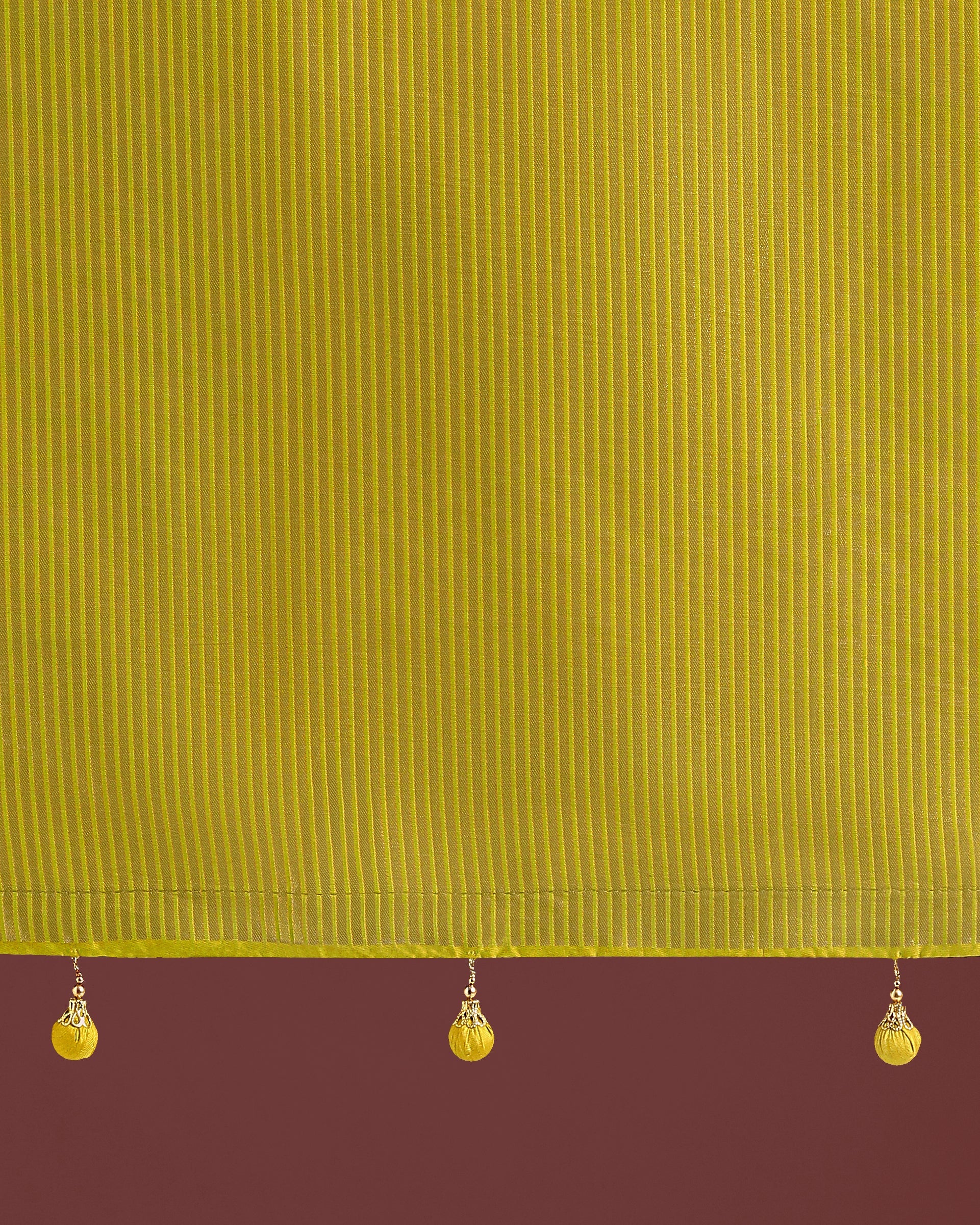 Parrot Green Banarasi Silk Saree with Traditional Zaal Pattern