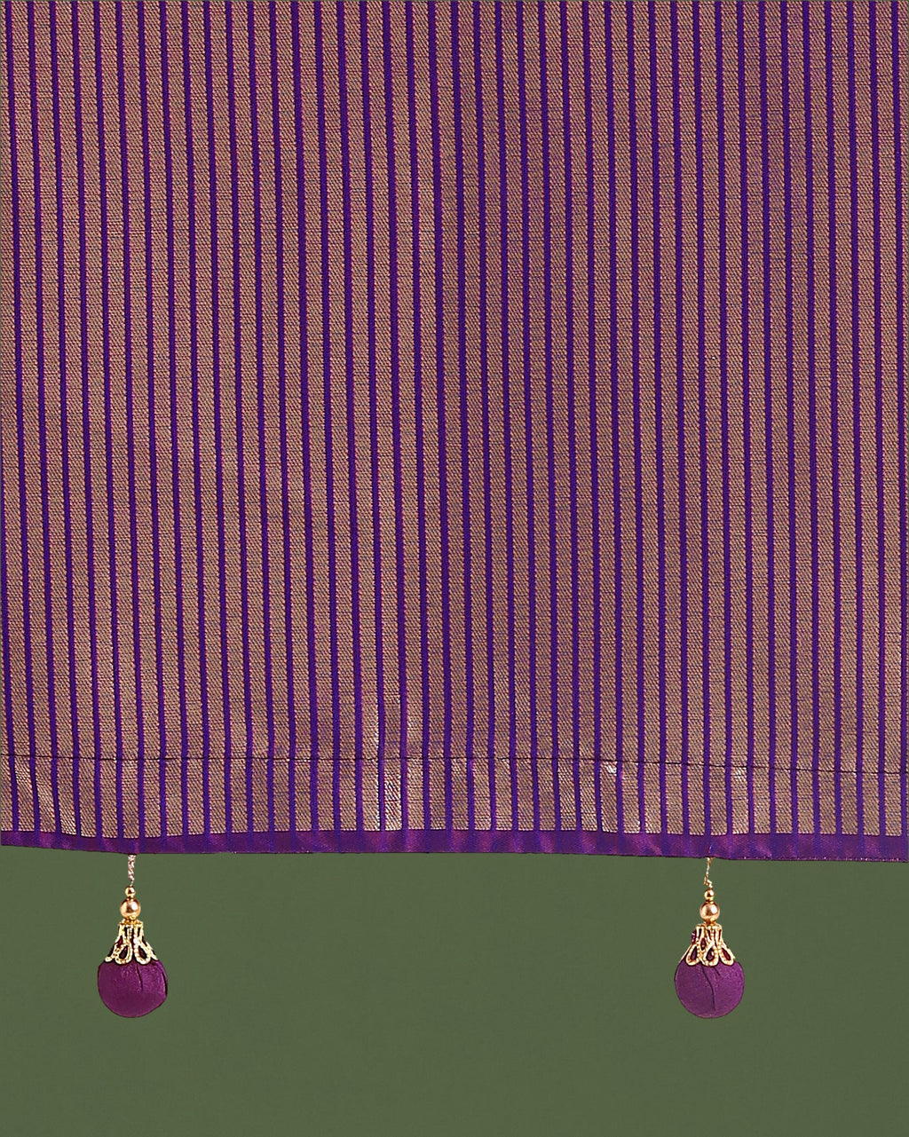 Monjolika Fashion Banarasi Silk Purple Zaal Pattern Traditional Saree