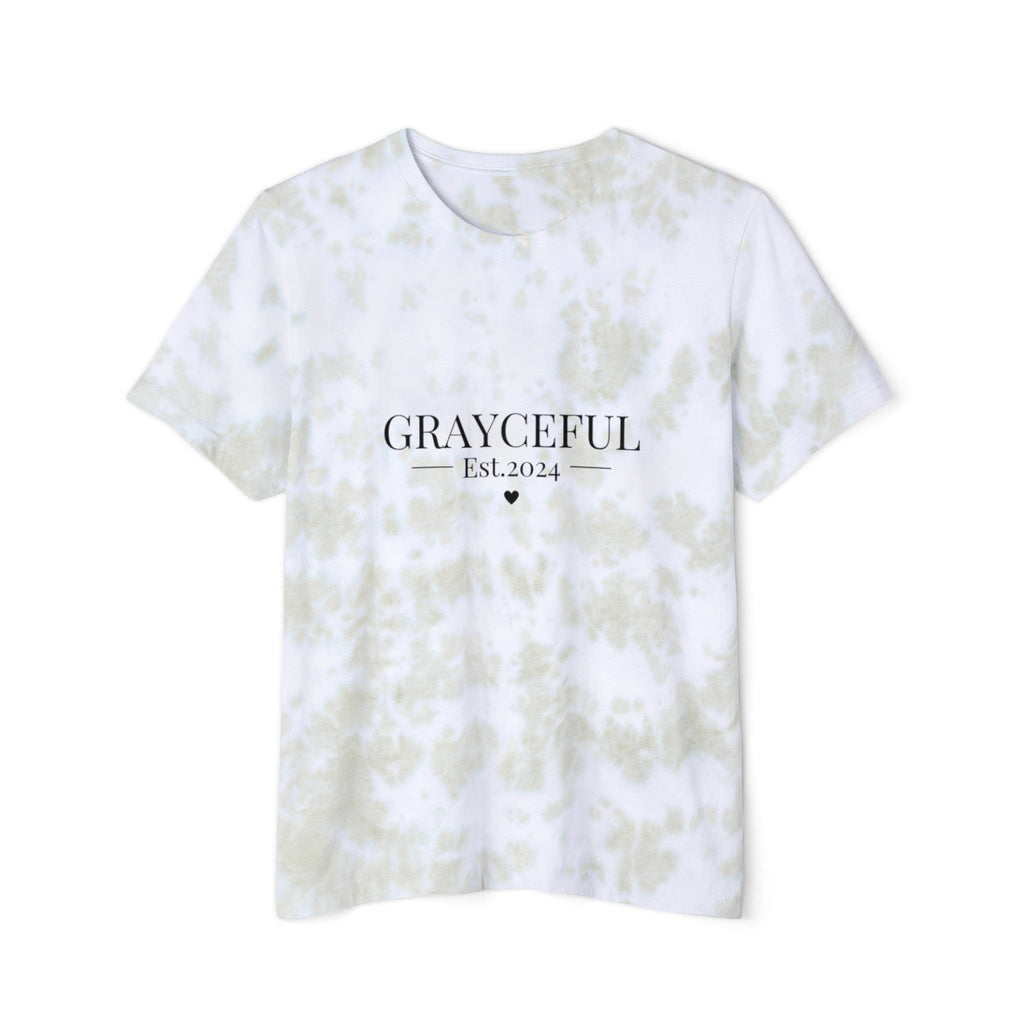 Unisex Tie-Dye Short Sleeve Crew Neck T-Shirt Modern Casual Top