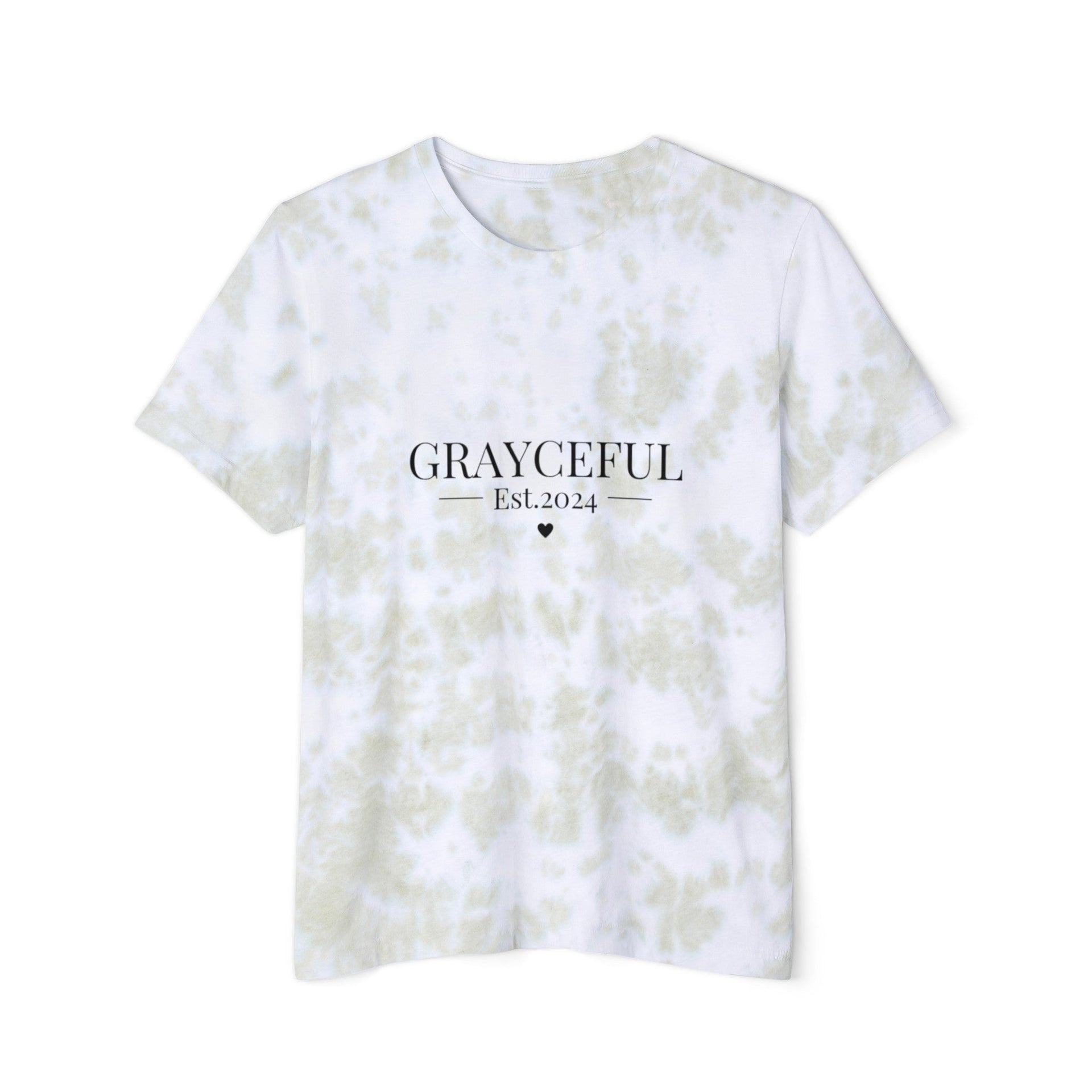 Unisex Tie-Dye Short Sleeve Crew Neck T-Shirt Modern Casual Top