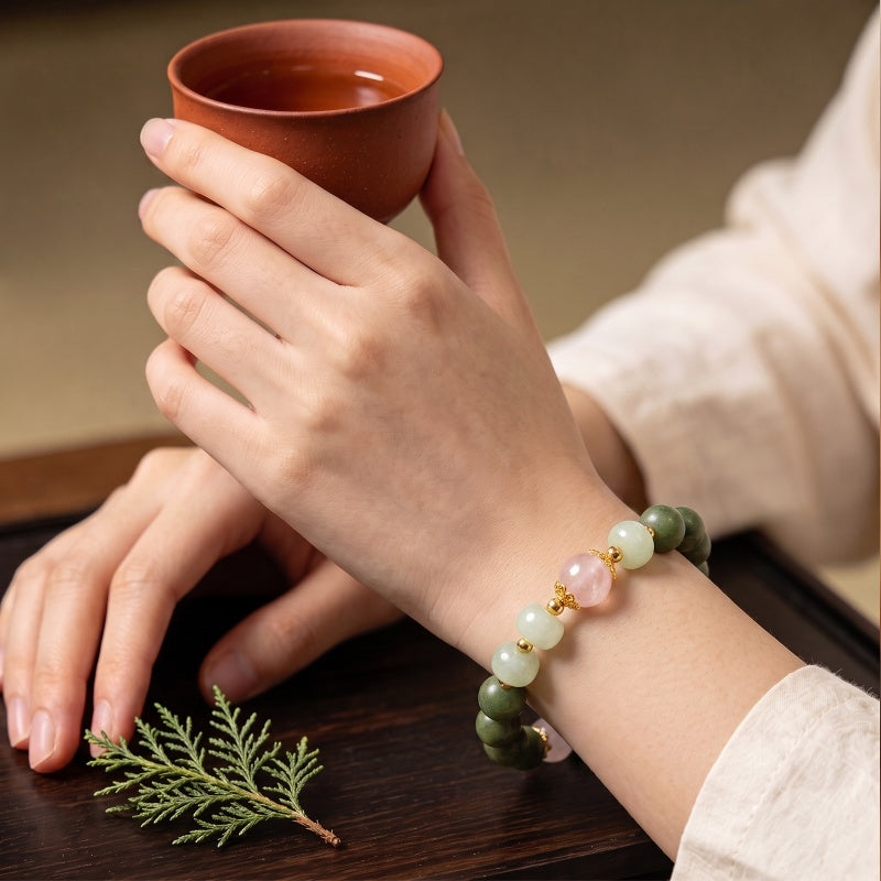Versatile And Minimalist Chinese Herbal Bracelet