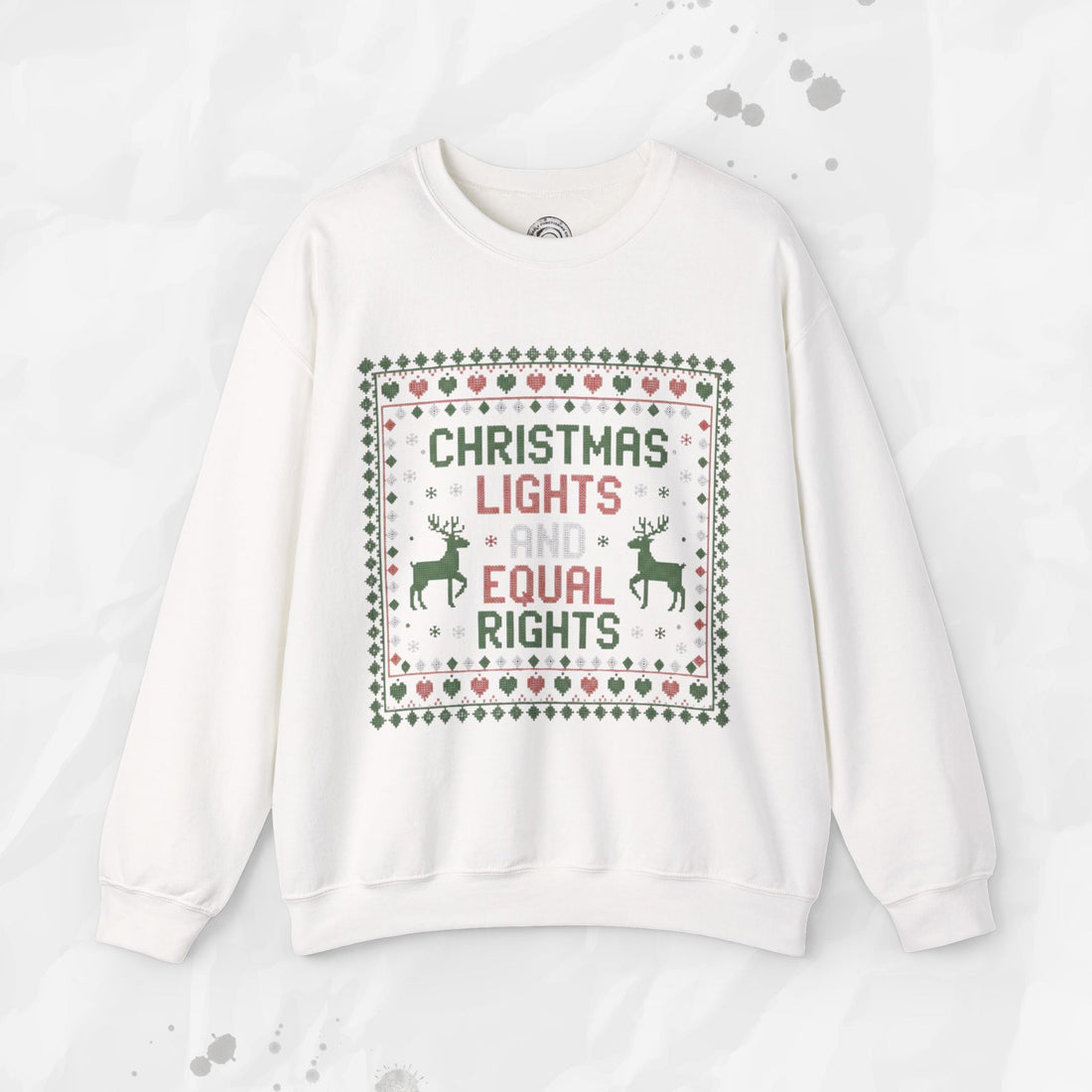 Christmas Lights and Equal Rights – Crewneck Sweatshirt