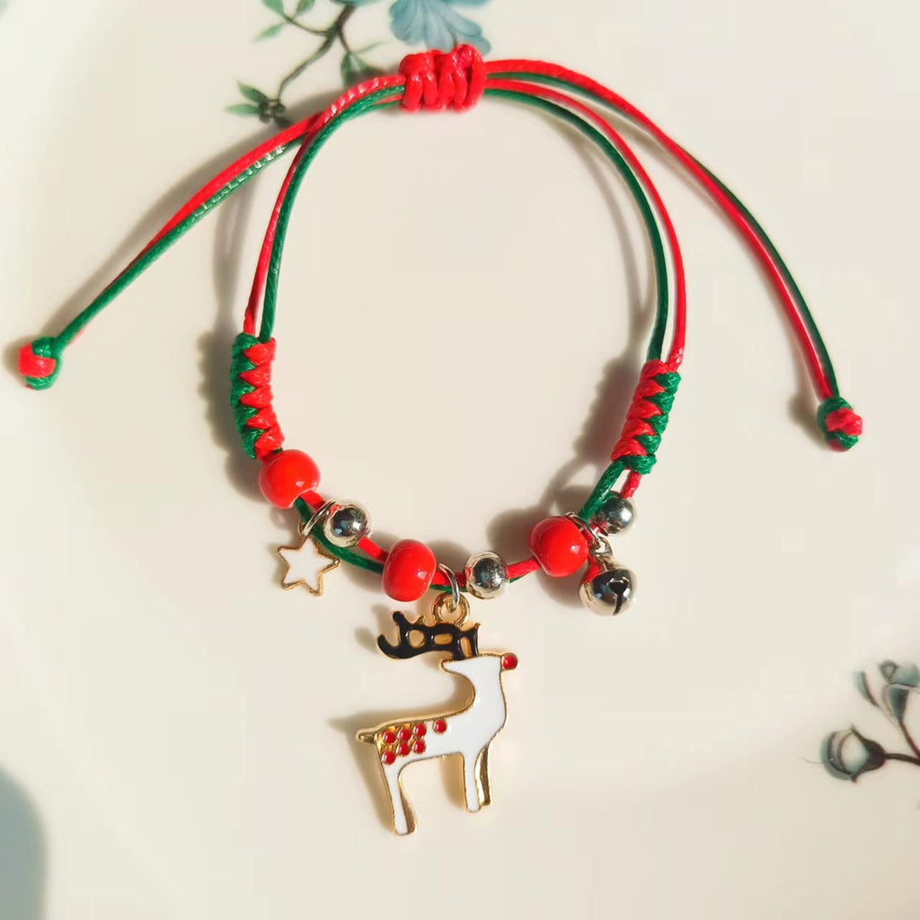 European And American Cross-border Hot Selling Christmas Bracelet Woven Bracelet Bracelet Christmas Gift Factory Supply