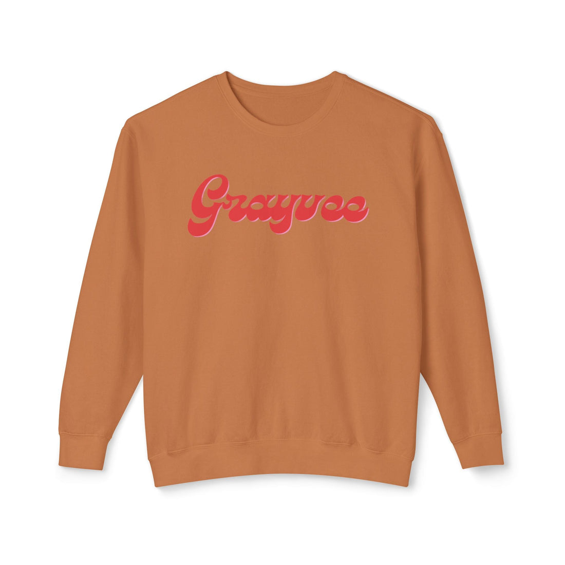 Unisex Lightweight Crewneck Sweatshirt in Charcoal and Cream