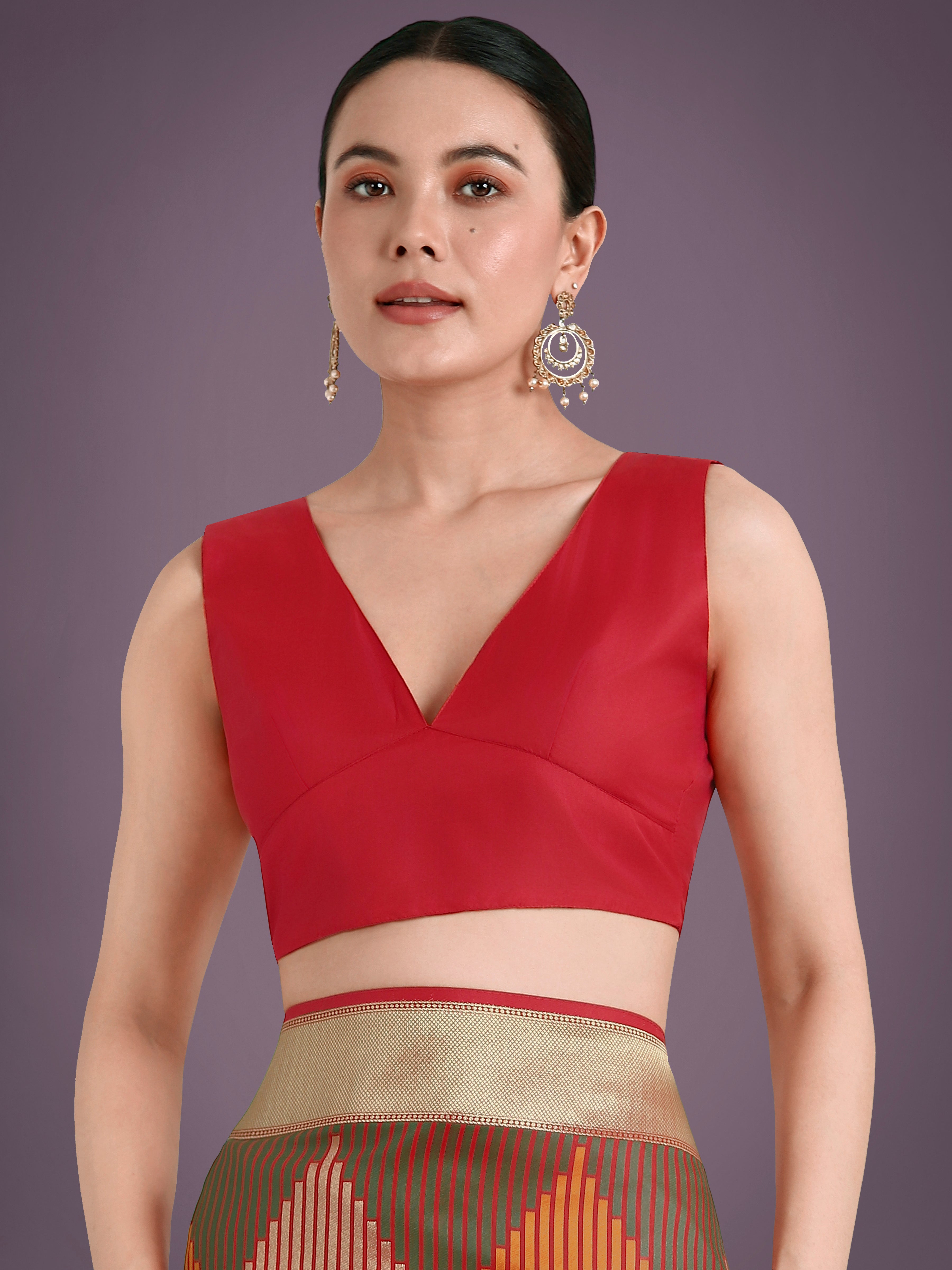 Red Banarasi Silk Saree with Intricate Zari Weaving