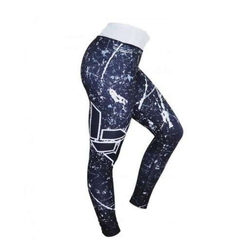 Women’s Digital Print Breathable Leggings – Sporty Stretch Pants