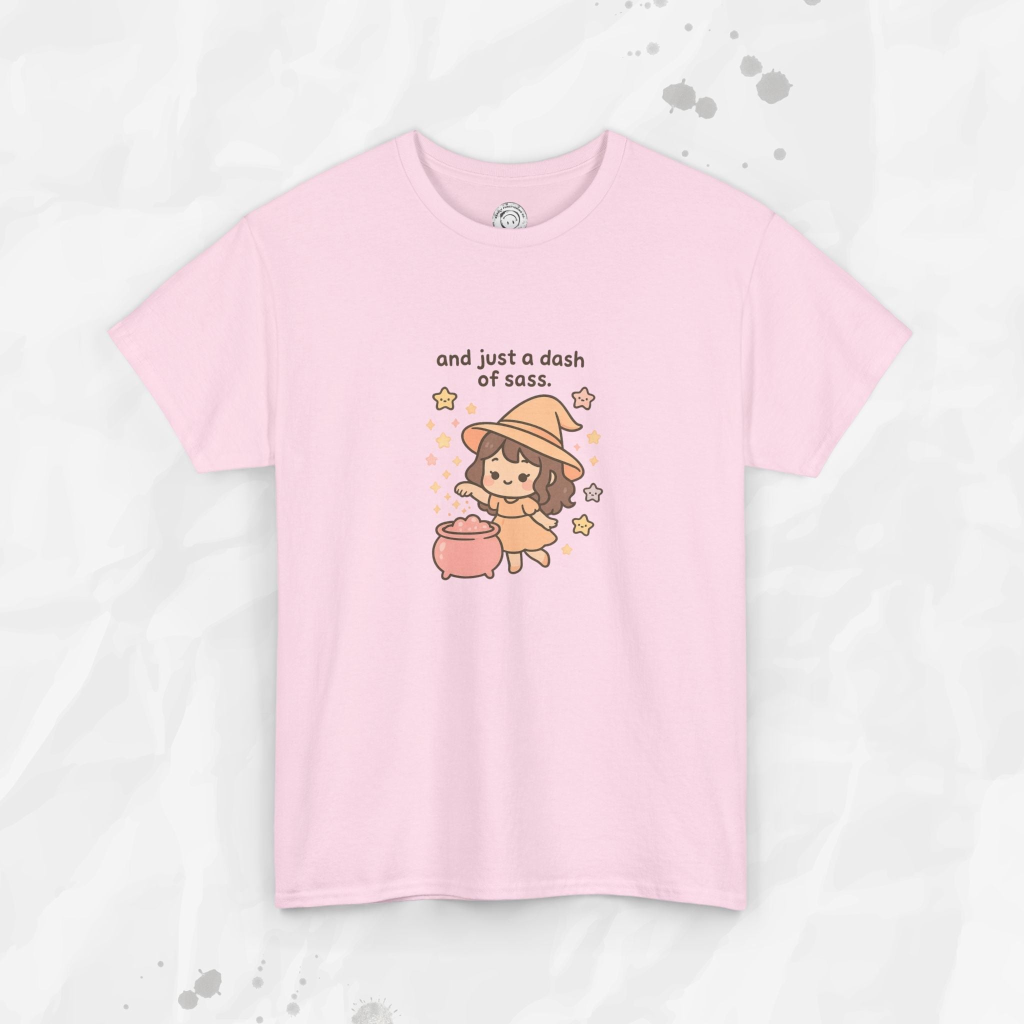 And Just a Dash of Sass Graphic Tee in Soft Pink and Grey - Image 2
